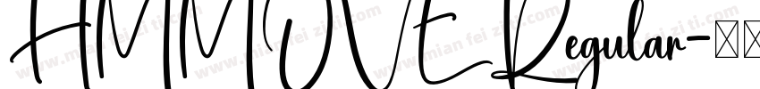 HMMOVE Regular字体转换